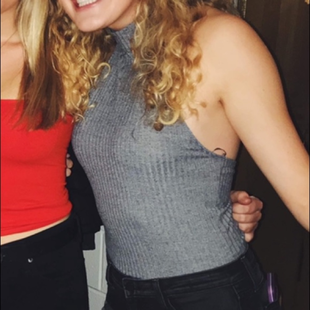 Out from under (UO) gray high neck bodysuit